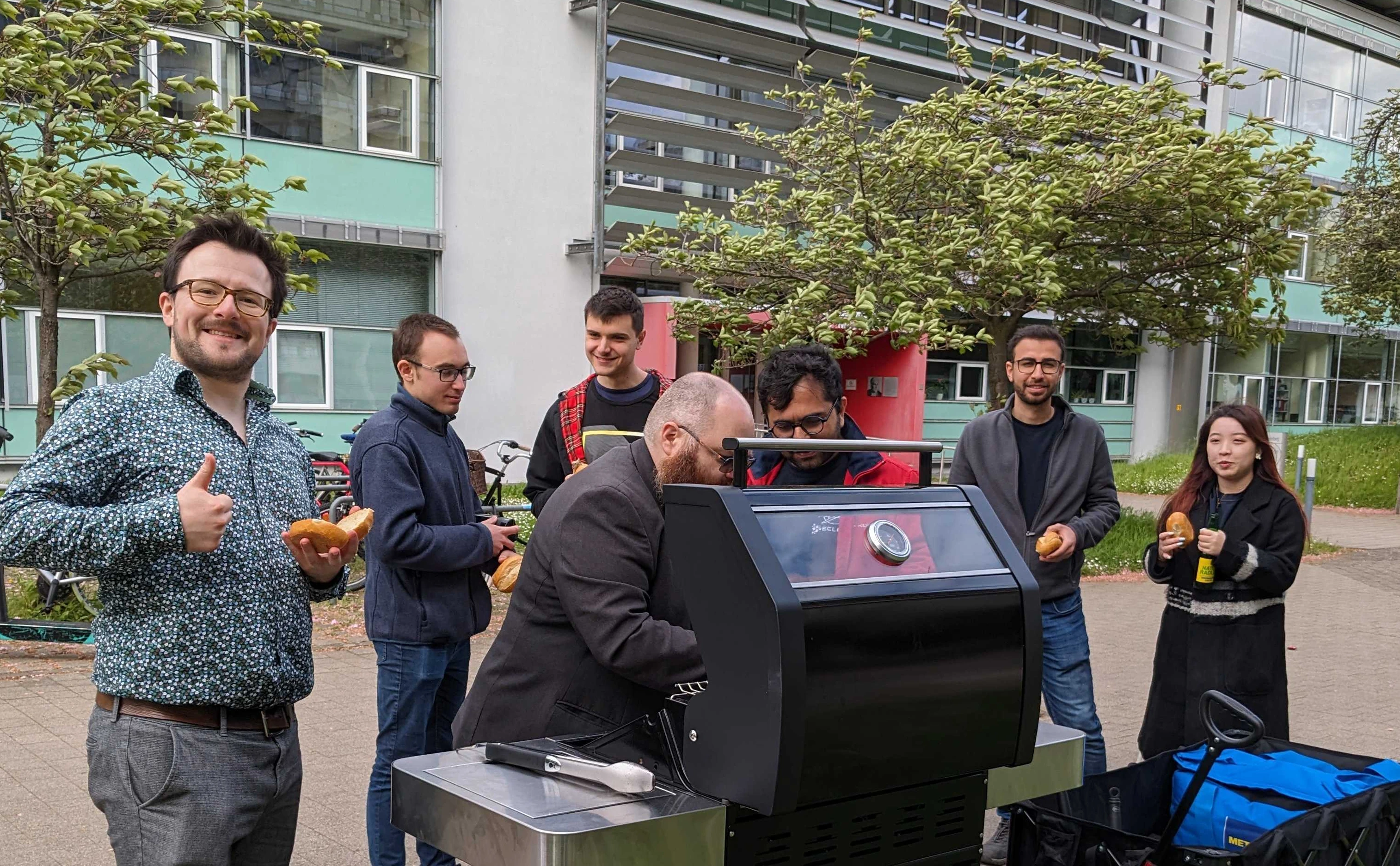 Members of ZITI at the barbecue